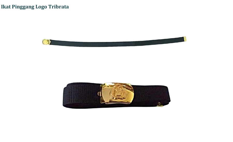 Ikat pinggang logo tribrata